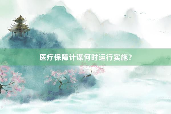 医疗保障计谋何时运行实施？